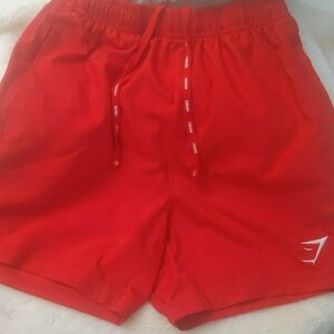 Gymshark Red Athletic Shorts